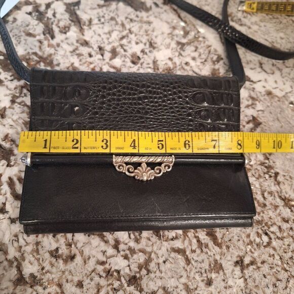 Brighton Black Leather Wallet Crossbody - Picture 16 of 16